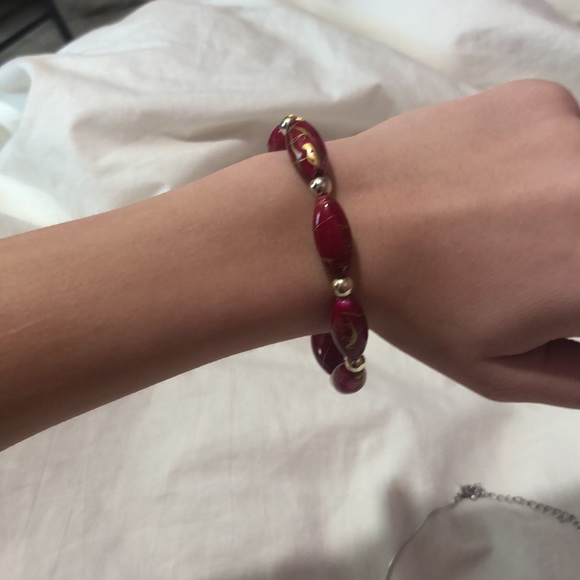 Vintage Pink Necklace And Bracelet - Picture 2 of 7